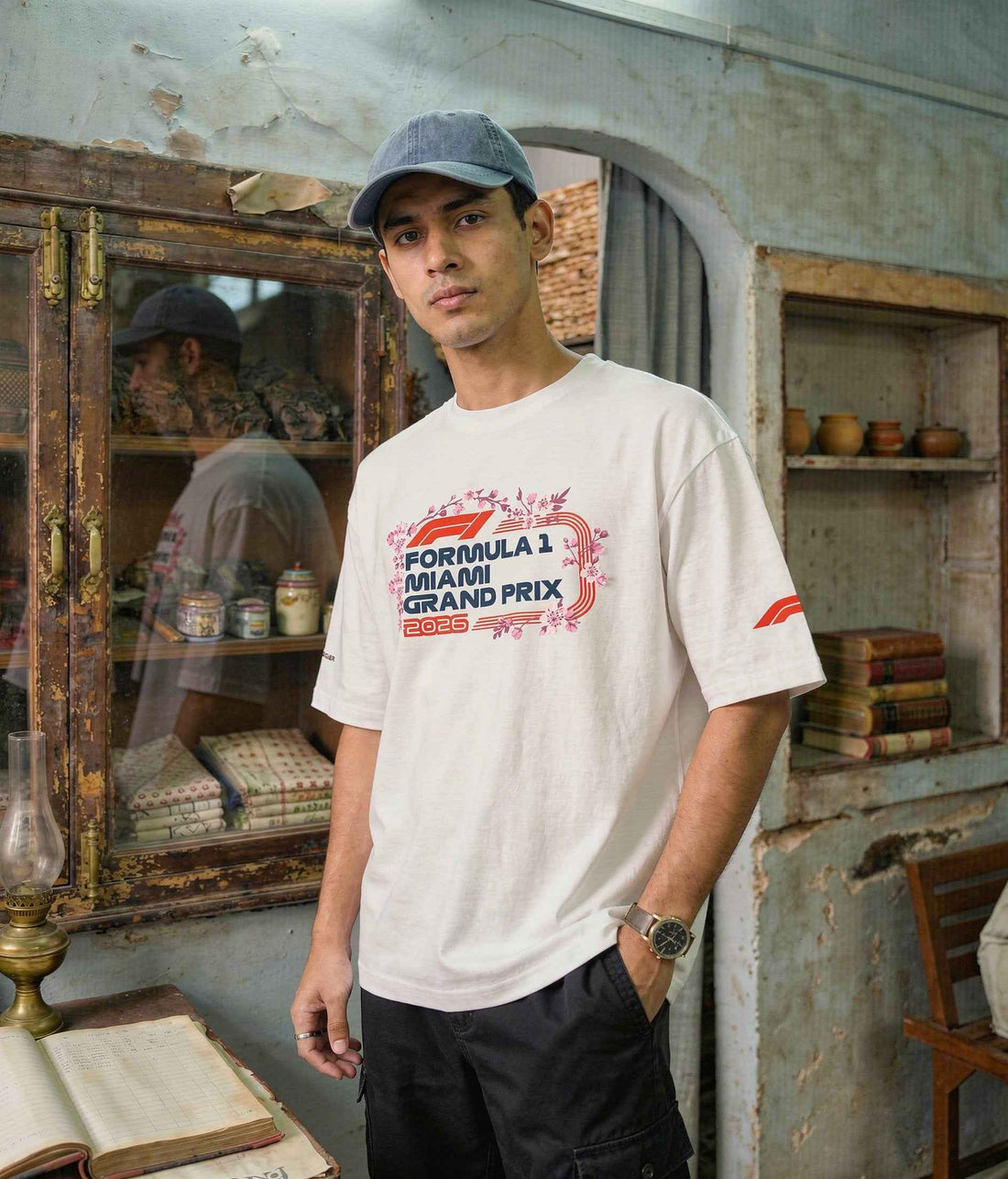 Getsetwear F1 Miami graphic T-shirt styled as wearable fan merchandise