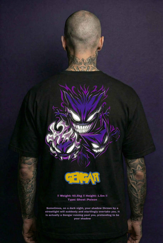Getsetwear Gengar Pokemon graphic T-shirt representing collectible anime streetwear