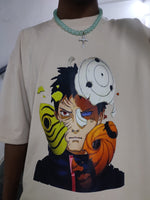 Load image into Gallery viewer, Obito X Gedo Statue Beige T-shirt - Getsetwear
