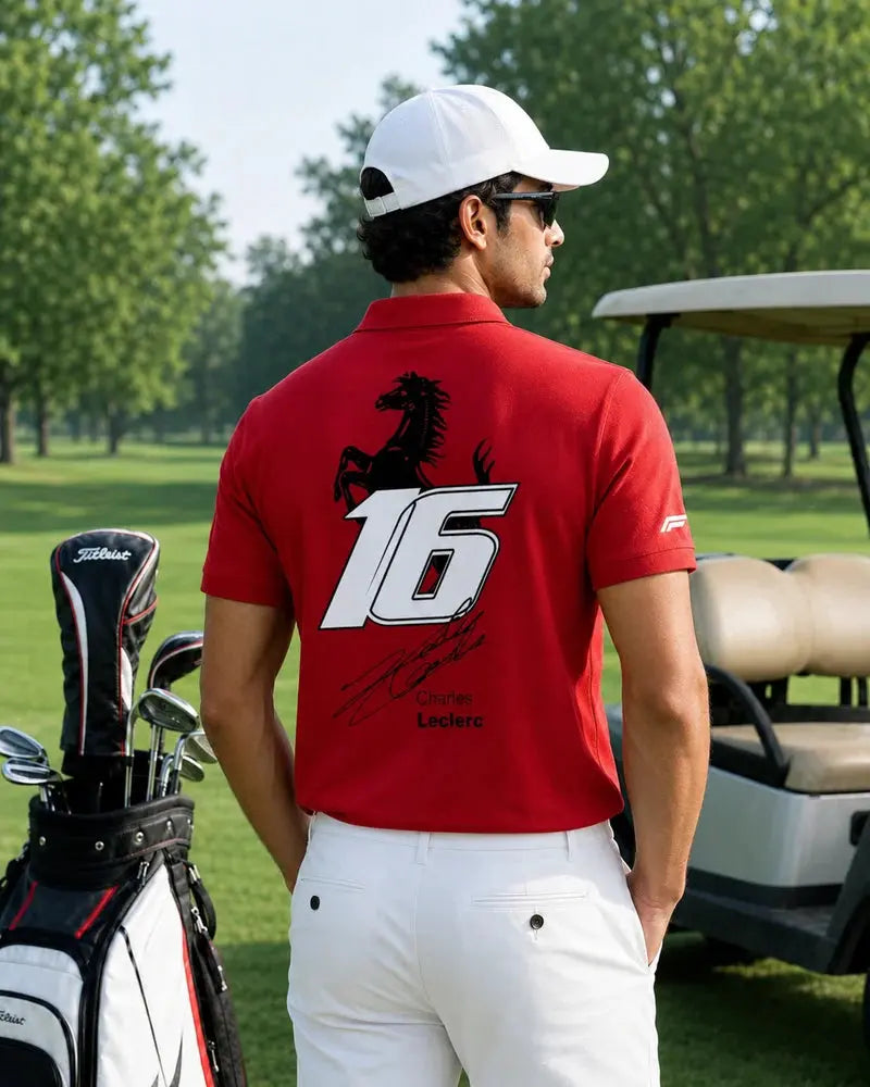 Charles Leclerc x Ferrari Collar T-Shirt