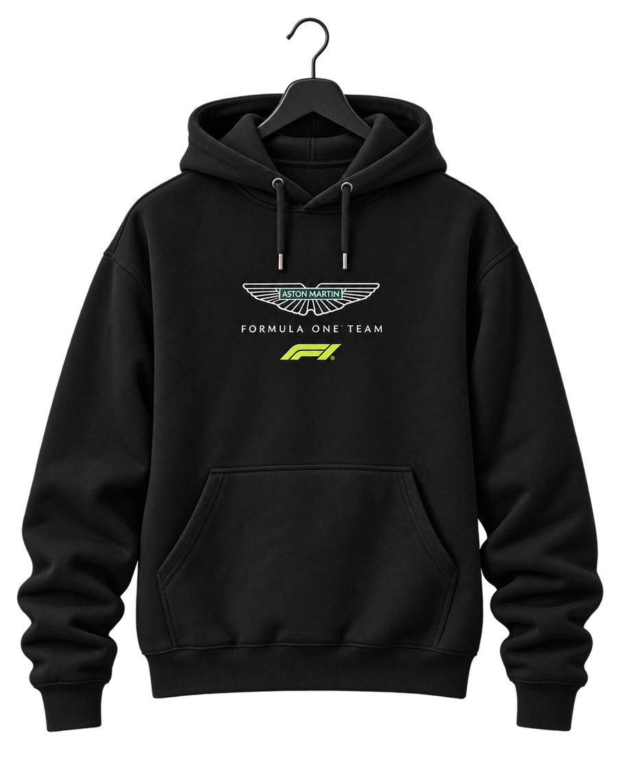 F1 X Aston Martin black hoodie