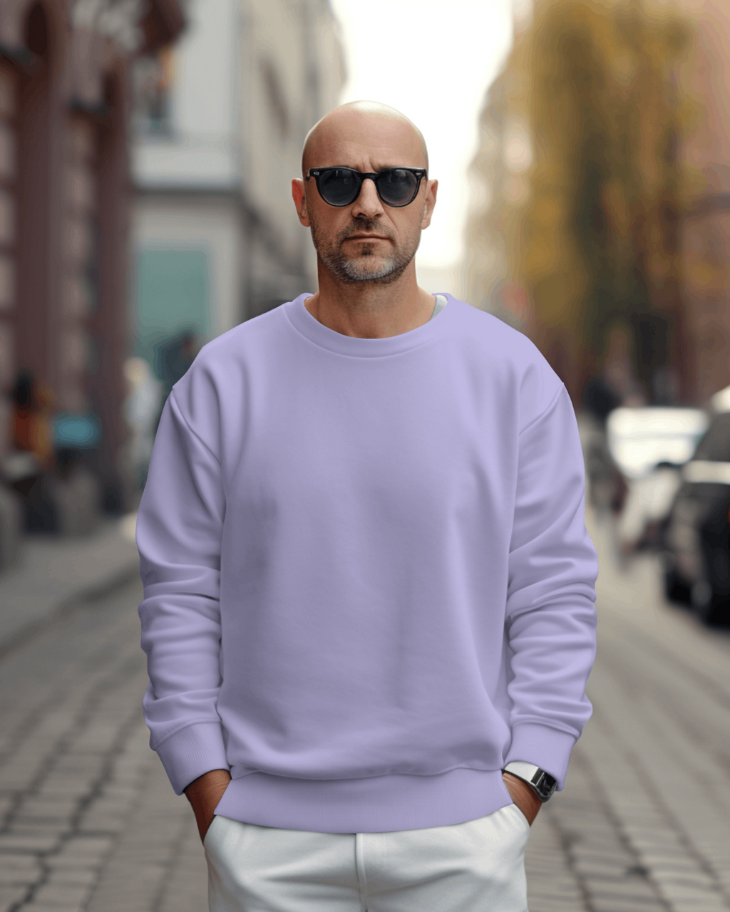 Lavender Sweatshirts - Getsetwear