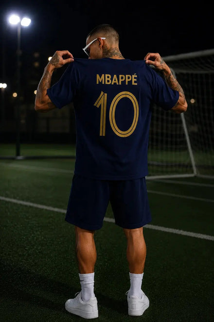 Mbappe Navy Blue Tshirt