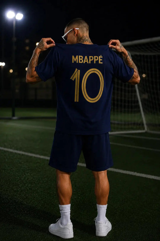Mbappe Navy Blue Tshirt