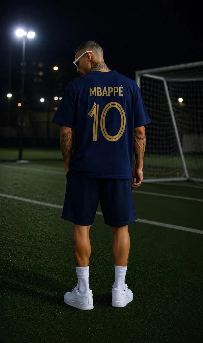 Mbappe Navy Blue Tshirt