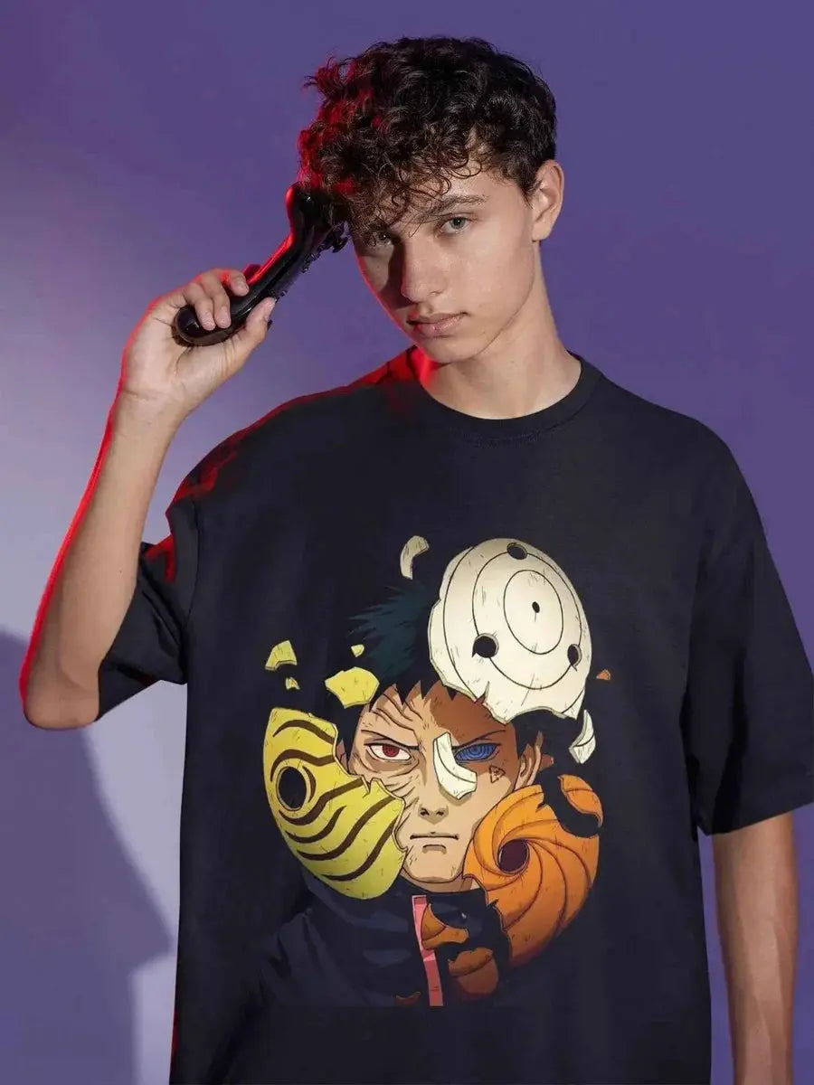 Obito X Gedo Statue OVERSIZE Reflective Tee