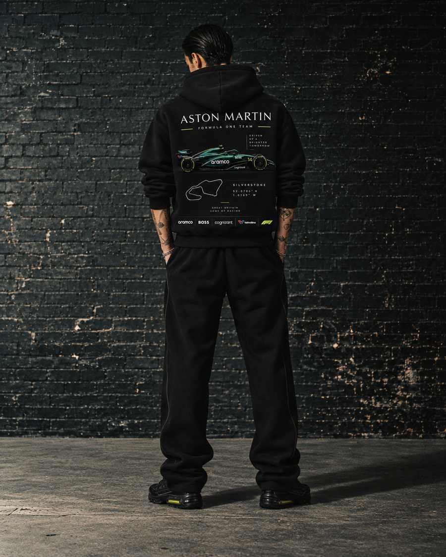F1 X Aston Martin black hoodie