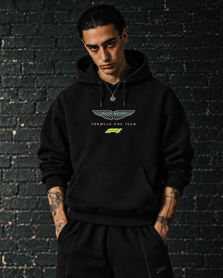F1 X Aston Martin black hoodie