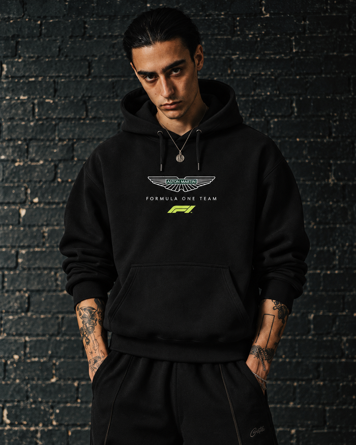 F1 X Aston Martin black hoodie