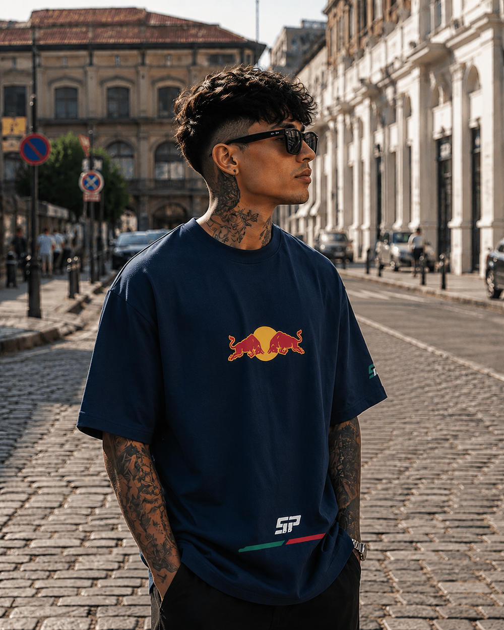 Checo Perez Oversize Navy Blue T-shirt