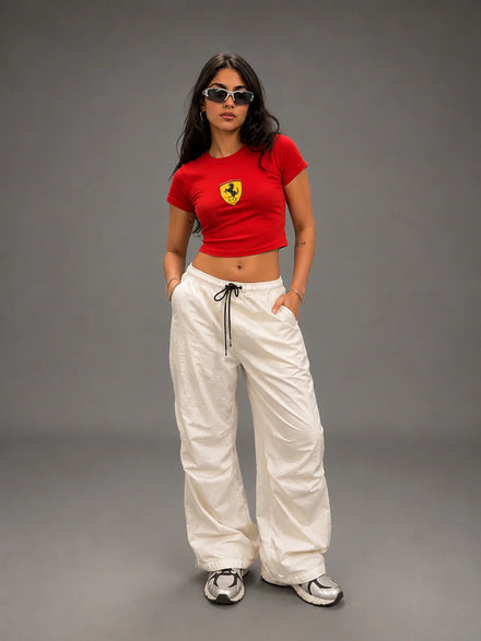 Ferr Red Crop Top
