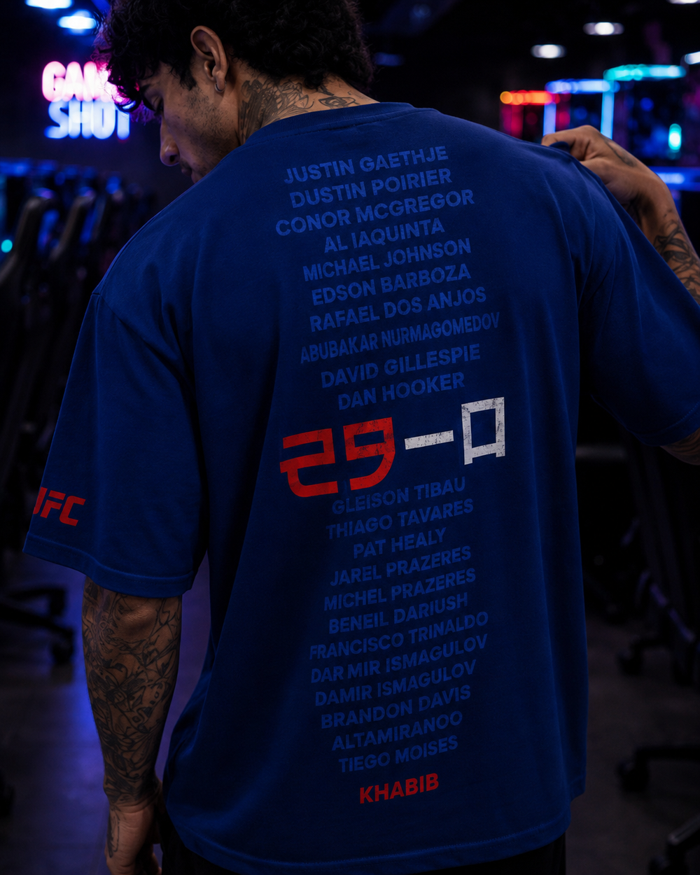 Khabib Nurmagomedev Royal Blue Tshirt