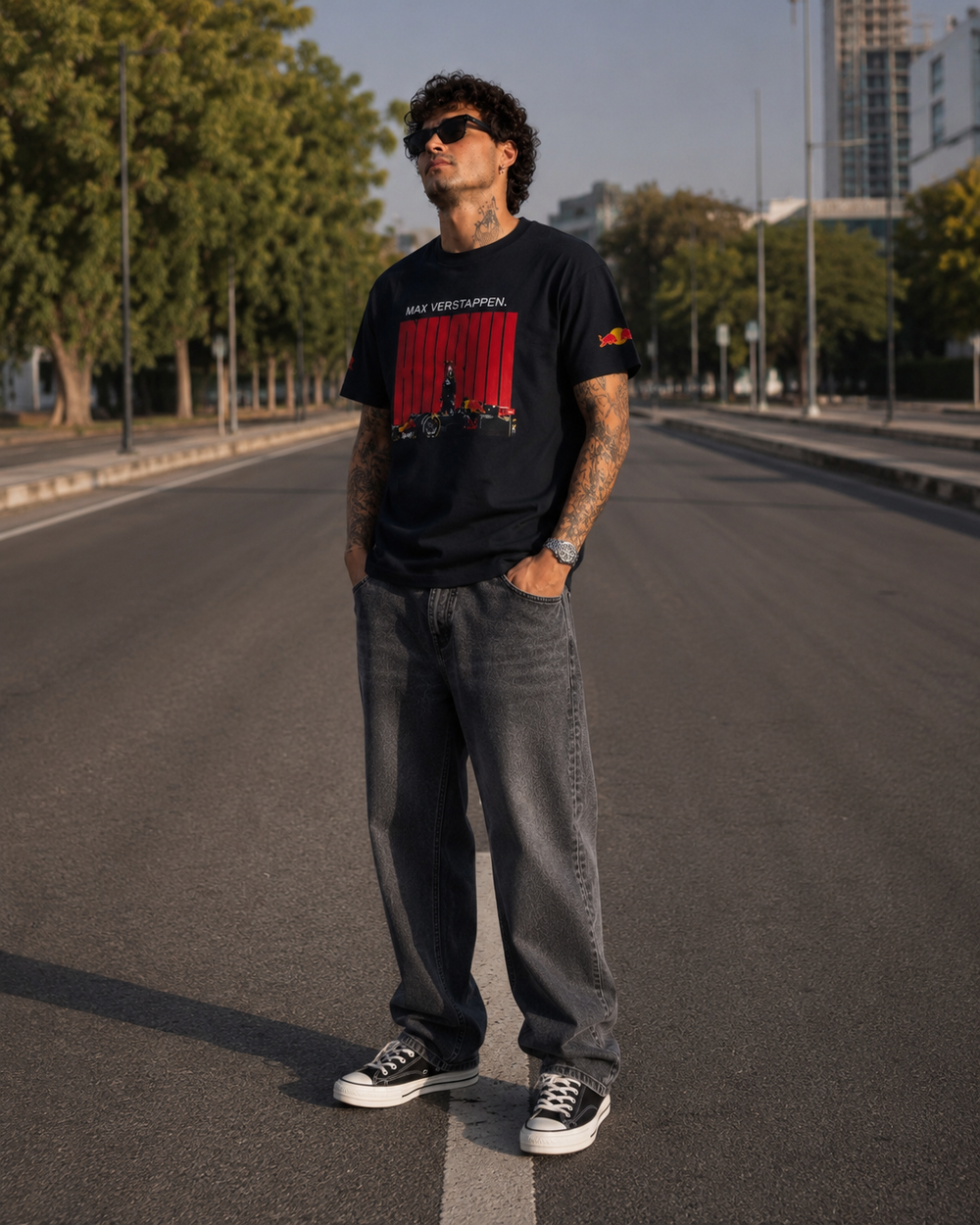 Max Verstappen Navy Blue Tshirt