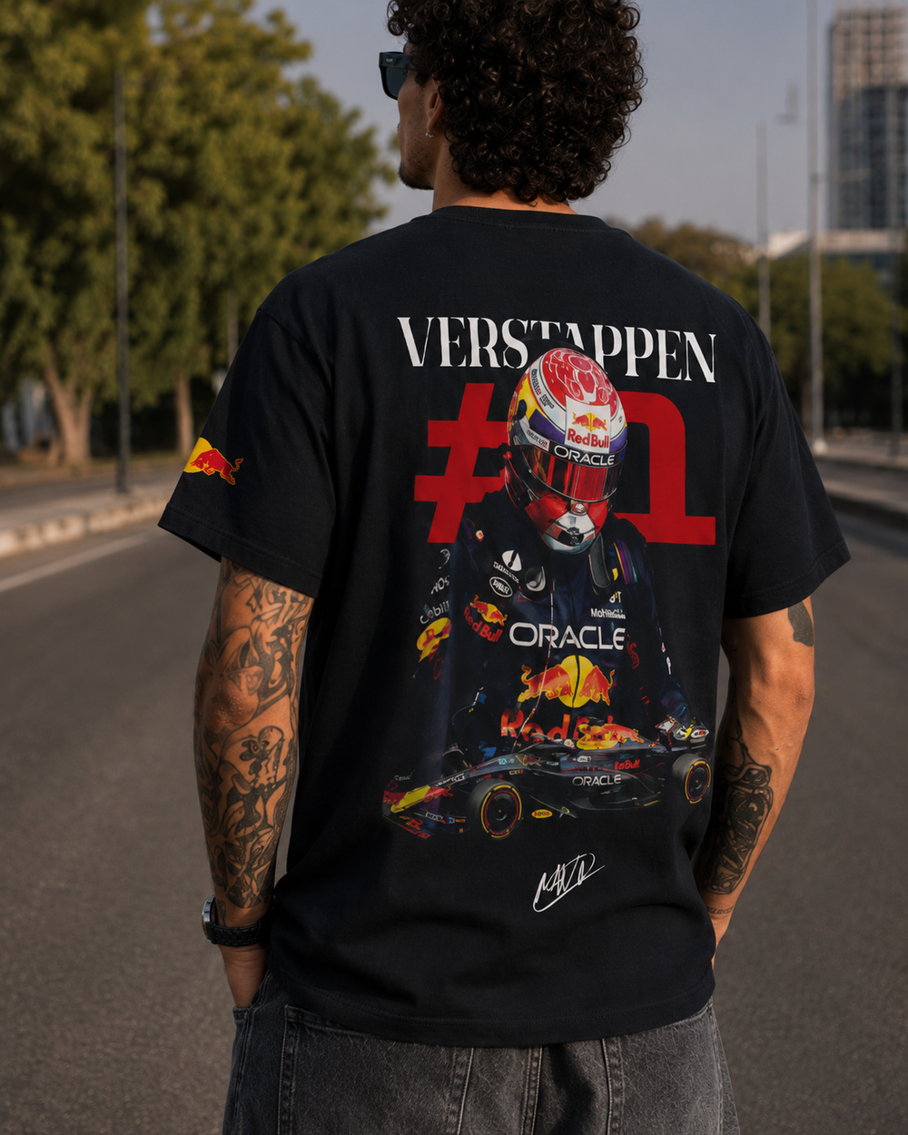 Max Verstappen Navy Blue Tshirt