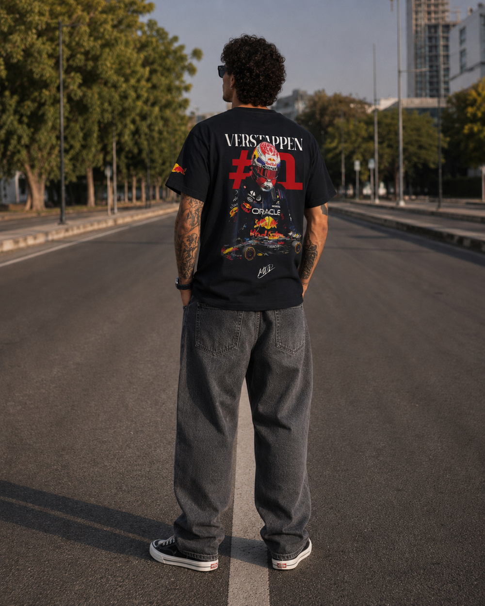 Max Verstappen Navy Blue Tshirt