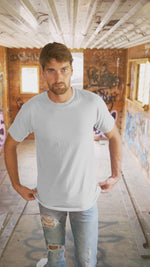 Load and play video in Gallery viewer, White Solid T-shirt
