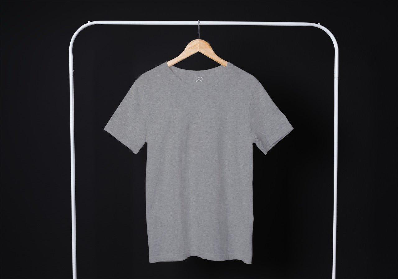 Grey Solid T-shirt - Getsetwear