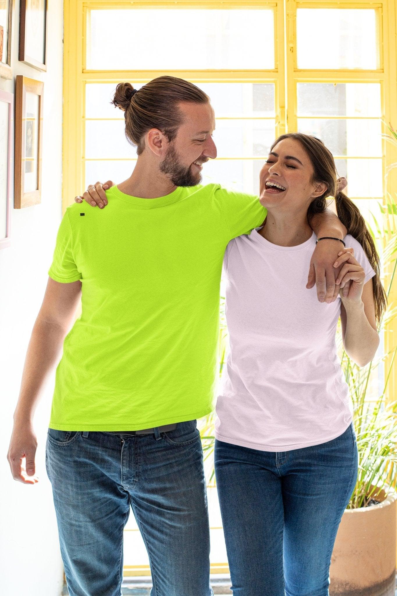 Solid couple Tshirt - Getsetwear